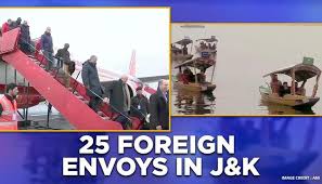 ಶ್ರೀನಗರದಲ್ಲಿ ವಿದೇಶಿ ಪ್ರತಿನಿಧಿಗಳ ತಂಡ    